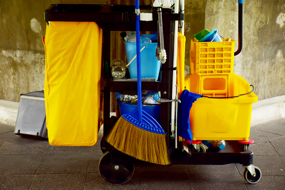 commercial cleaning caddy